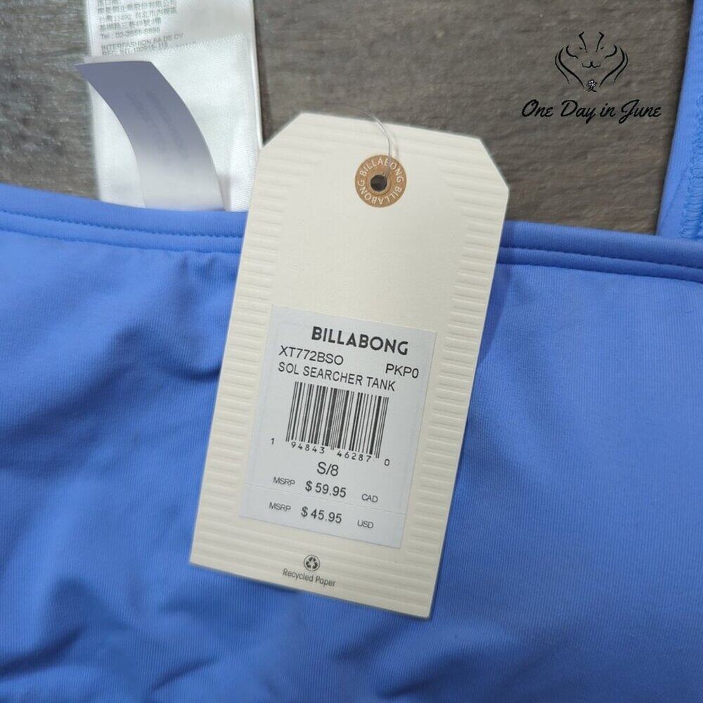 Billabong Sol Searcher Tank Bikini Top Size S - Picture 4 of 6